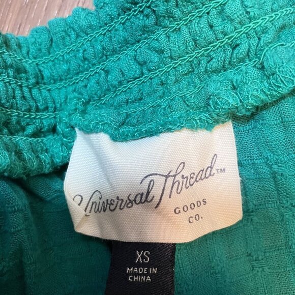 Universal Threads Kelly Green Wide-Strap Dress Size XS Lightweight Sundress - Picture 2 of 6